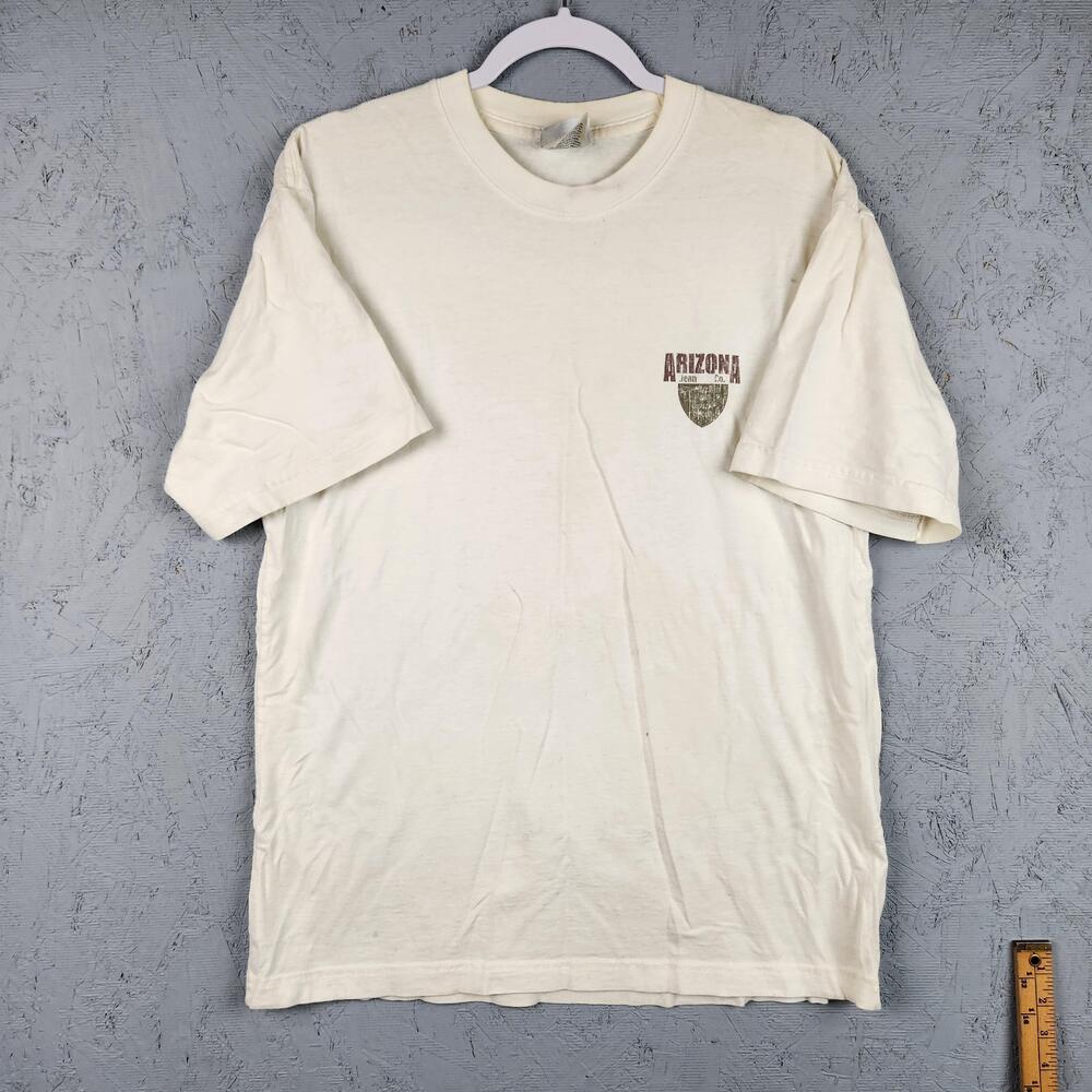 Vintage Arizona Jean Co Shirt Mens Medium Short Sleeve Graphic Tee Distressed